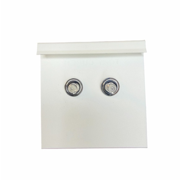 Tory Burch Kira Pearl Drop Post Logo Earrings (A644) - Picture 2 of 4